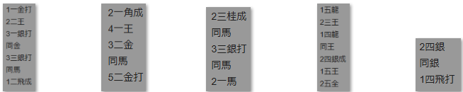 楽天ポイントモール詰将棋解答