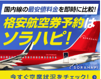 国内航空券最安値比較ソラハピ