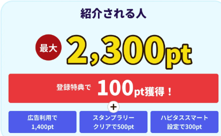ハピタス紹介コードキャンペーン
